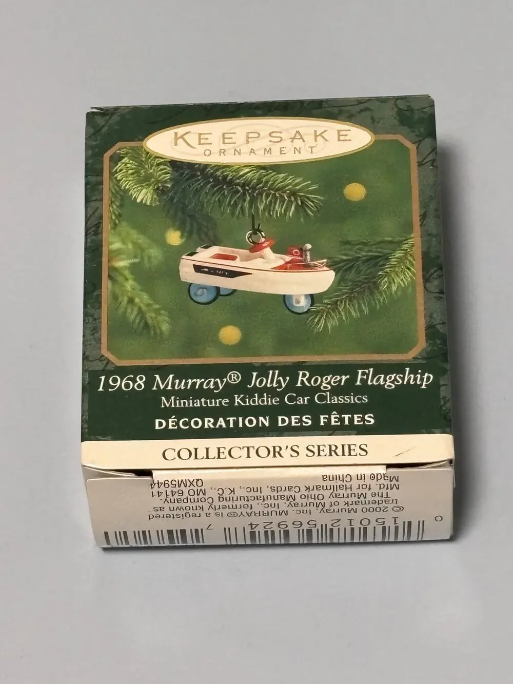 Hallmark Keepsake Miniature Ornament 1968 Murray Jolly Roger Flagship Kiddie Car